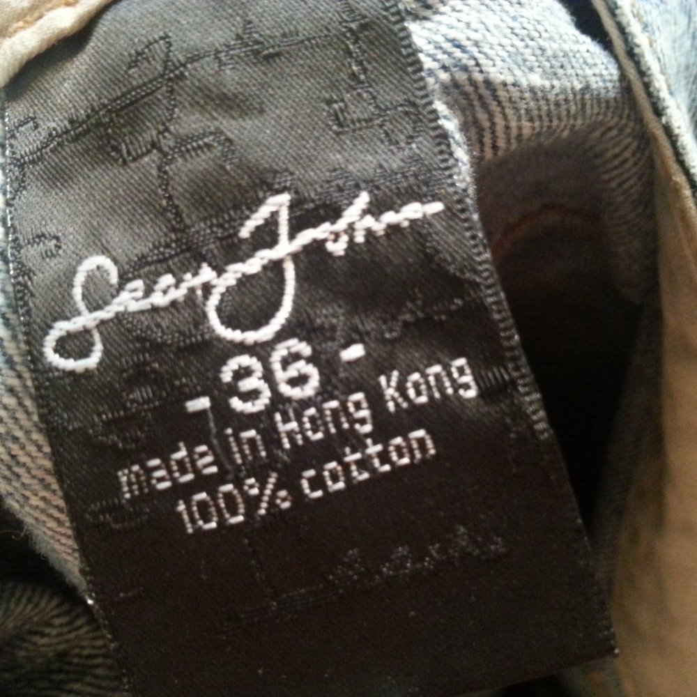 Vintage Y2K Sean John denim jean shorts Skater Baggy Streetwear Men's 36 - Picture 8 of 8